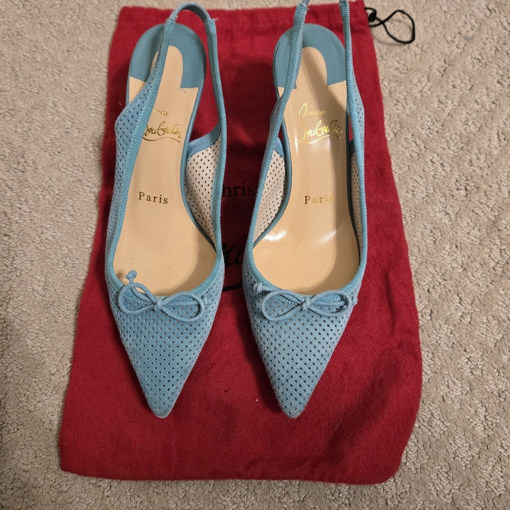 Christian Louboutin Hall Sling Shoes - Picture 9 of 11